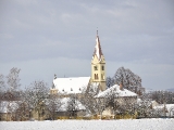 Kostel, zima 2012